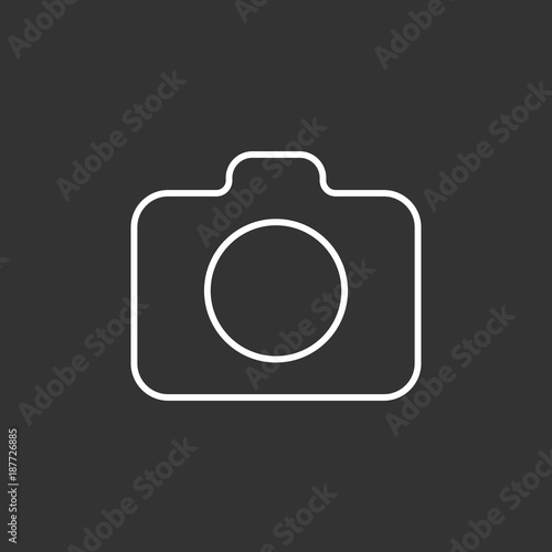 Camera icon. Photo Camera. Minimalist style.