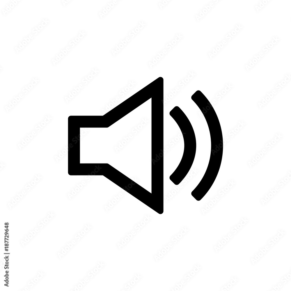 Volume icon for simple flat style ui design Volume icon for simple flat style ui design
