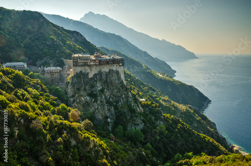 Canvastavla The monastery of Simonopetra in Mount Athos monastic republic, Greece