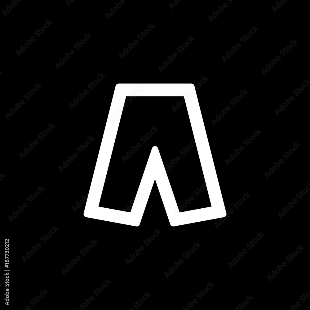 Shorts icon for simple flat style ui design Shorts icon for simple flat style ui design