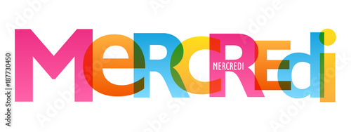 JOURS DE LA SEMAINE - MERCREDI