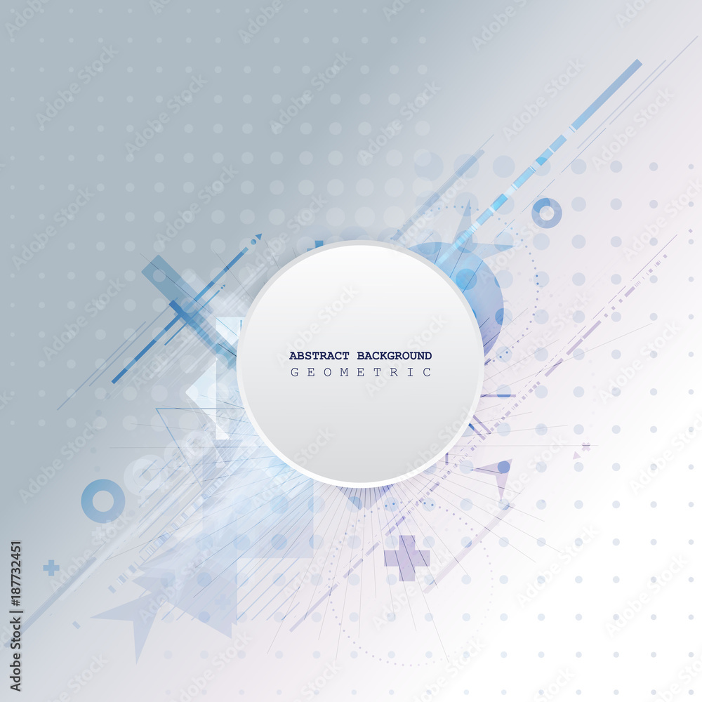 Obraz premium Abstract background with colorful geometric elements. Technology design.