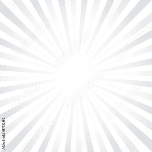 Abstract light Gray White rays background. Vector