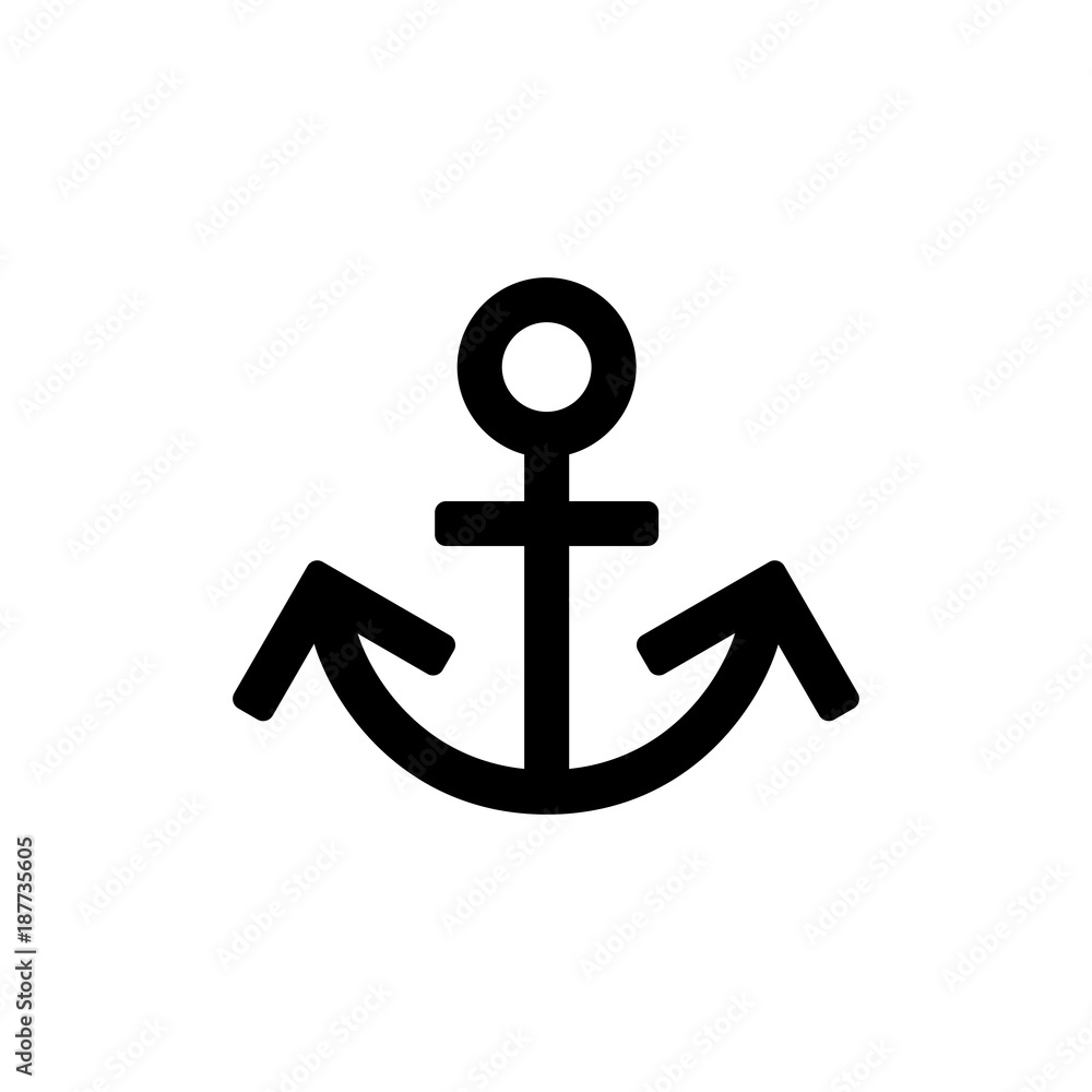 Anchor icon for simple flat style ui design Anchor icon for simple flat style ui design