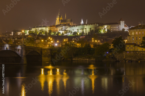 Prague Castle by night