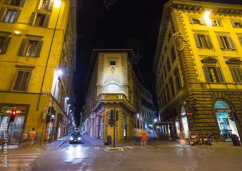 Night view of the town square in Florence Italy © Oleg Zhukov