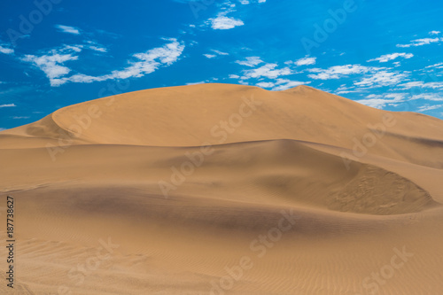 Dune 7  a very large sand dune area at the edge of the Namib desert near the harbor city of Walvis Bay  Namib-Naukluft National Park  Namibia.