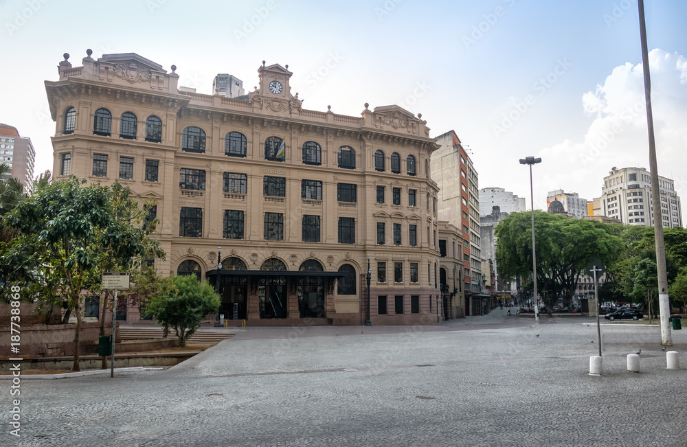 Naklejka premium Old Central Post Office Building - Sao Paulo, Brazil