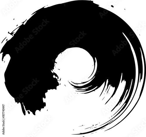 自作円丸　黒