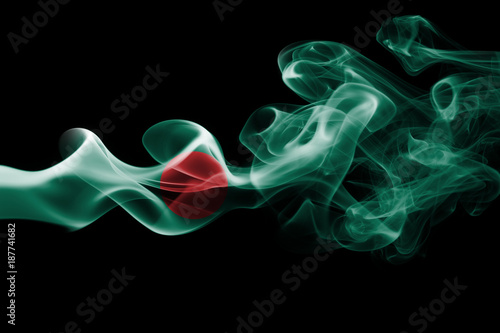Bangladesh smoke flag