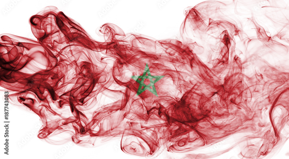 Morocco smoke flag Morocco smoke flag
