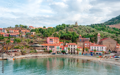 Collioure, France. French regions Languedoc-Roussillon and Midi-Pyrénées. Occitanie . photo