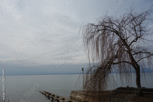 Cloudy day at Lake Garda in Italy