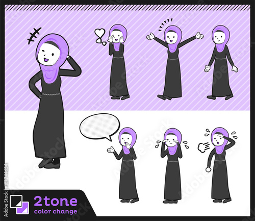 2tone type Arab women_set 03