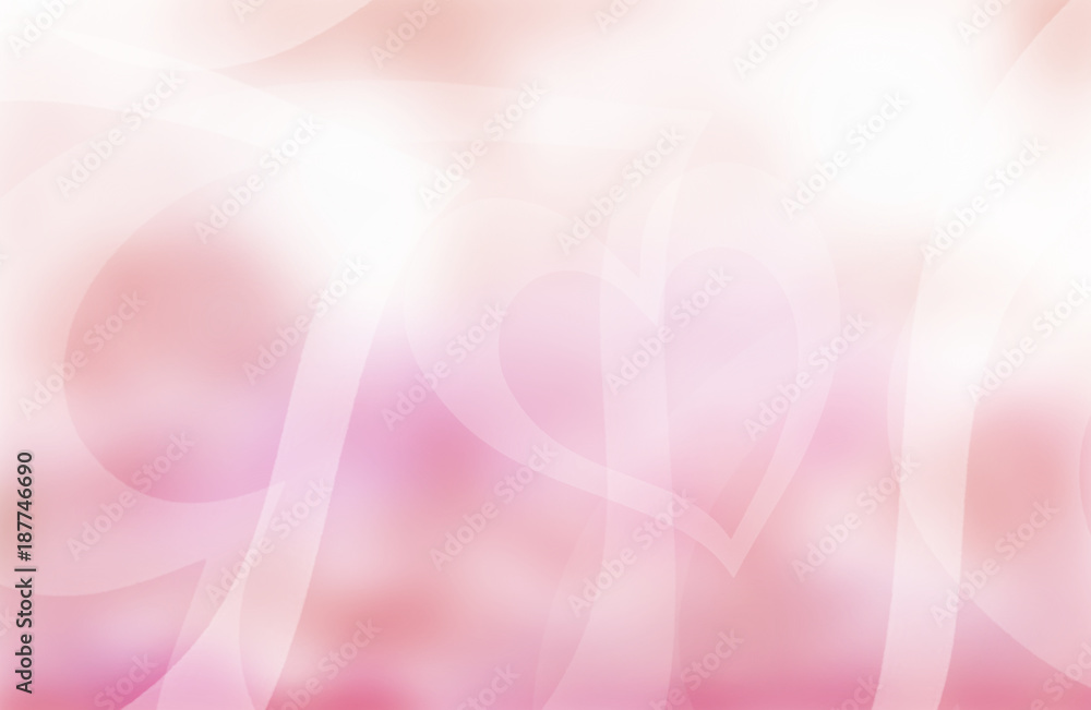 Pink and red hearts valentines day border and background Pink and red hearts valentines day border and background