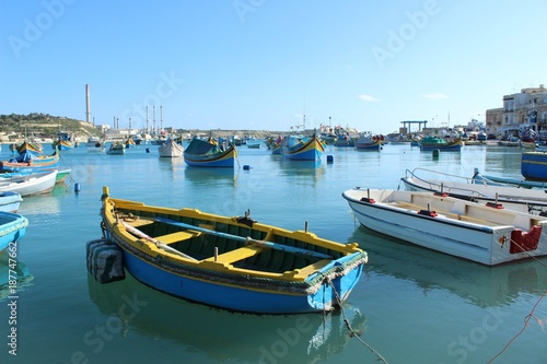 Łódki w porcie - Malta