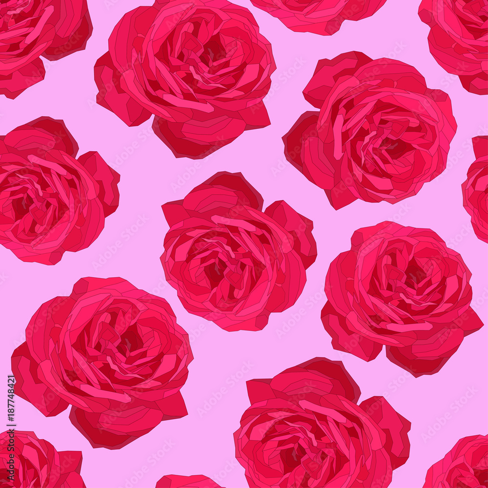 pink roses seamless pattern on a bright background. Floral vector art pink roses seamless pattern on a bright background. Floral vector art