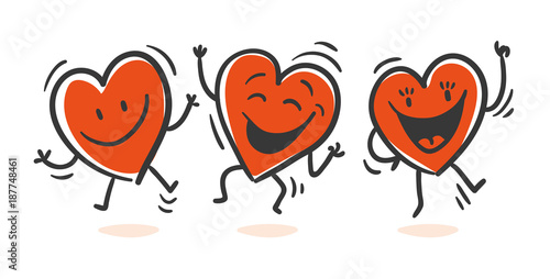 Hearts jumping