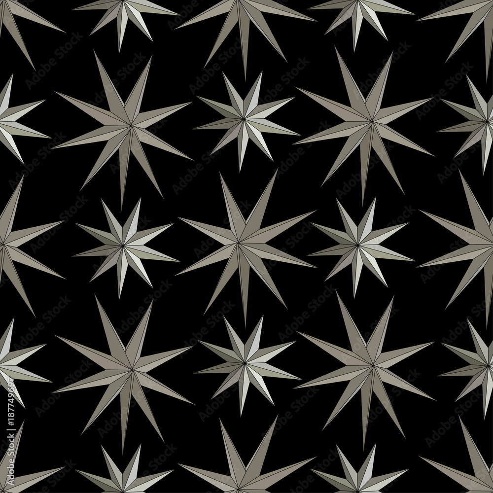 poignent abstract amount gray stars on a blck background poignent abstract amount gray stars on a blck background
