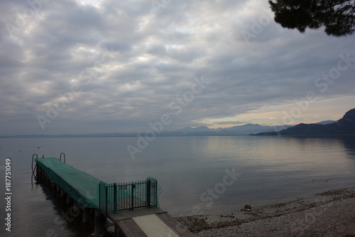 Sunset on Lake Garda in Italy