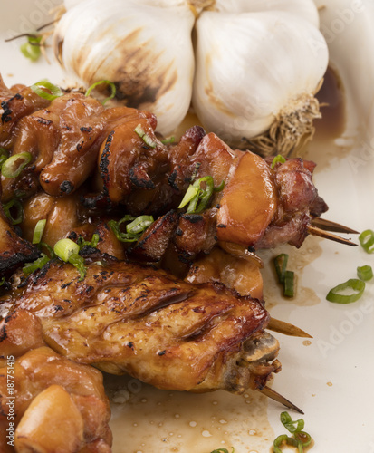 soy ginger chicken skewers