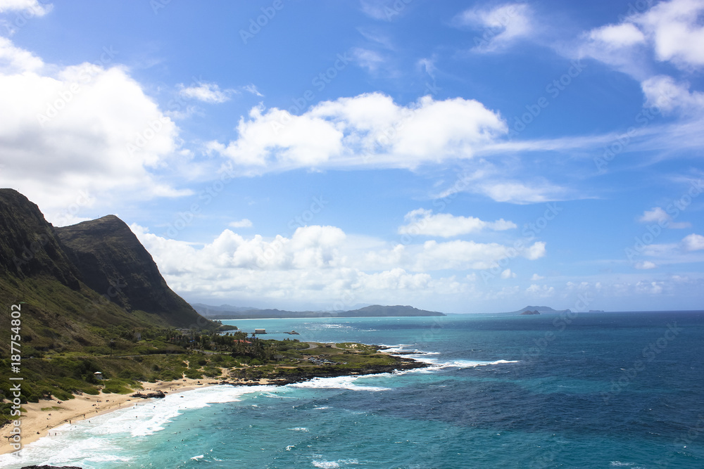 Hawaiian sunny coastline