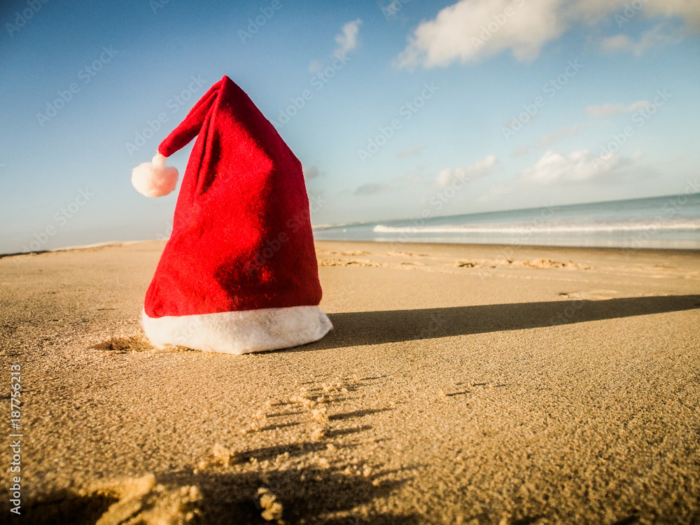 Merry Christmas postcard from the beach Merry Christmas postcard from the beach