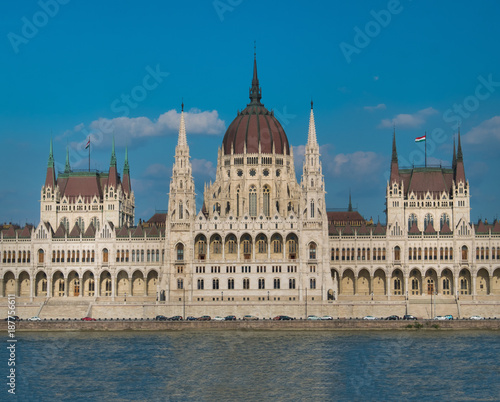 The Hungarian Parliament Building, the seat of the National Assembly of Hungary, one of Europe's oldest legislative buildings, Budapest, Hungary