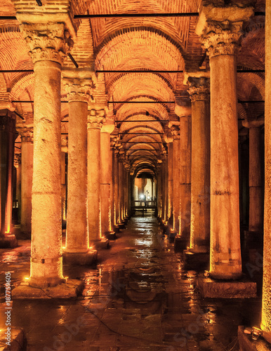 Basilica Cistern Yerebatan, Underground water reservoir, Istanbul