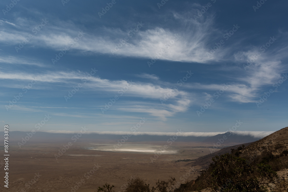 Salzsee im Ngorogoro-Krater