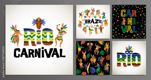 Brazil carnival. Vector templates for carnival concept and other users.