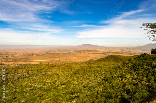 View of the rift valley in northwestern Kenya