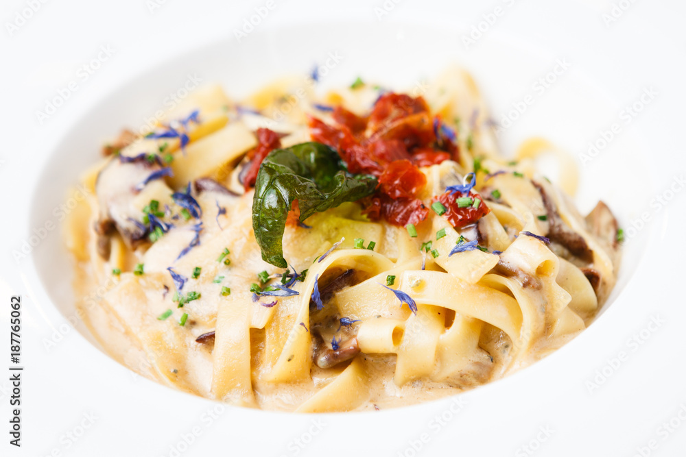 Italian pasta with sauce