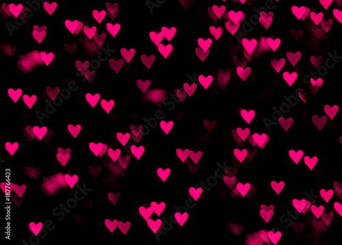 Blurred hearts. Valentines day background. Love concept for mother's day and valentine's day. Valentine's Day blurred postcard