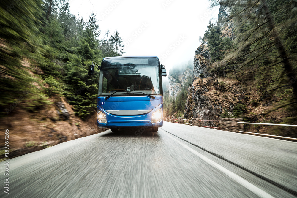 Bus on the road