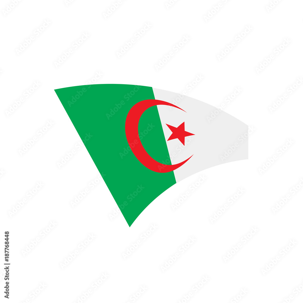 Algeria flag, vector illustration Algeria flag, vector illustration