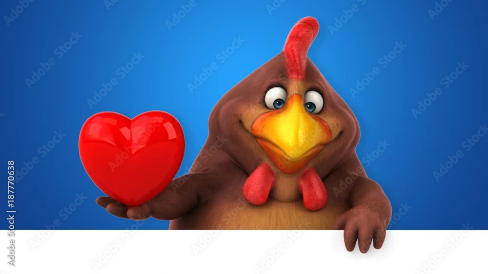 Fun chicken - 3D Animation Fun chicken - 3D Animation