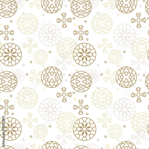 Traditional asian ornamental patten - korean japanese chinese seamless pattern