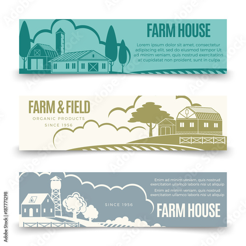 Vintage farm houses and organic products