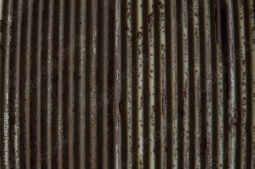 Bilde på lerret Grain Image of galvanized iron detail wall texture