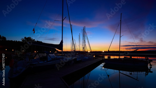 Fototapeta Naklejka Na Ścianę i Meble -  noc na Mazurach