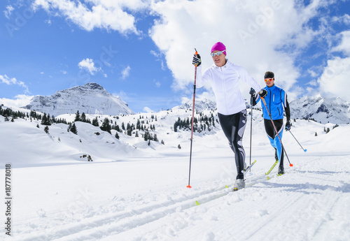 Synchronität beim klassischen Skilanglauf