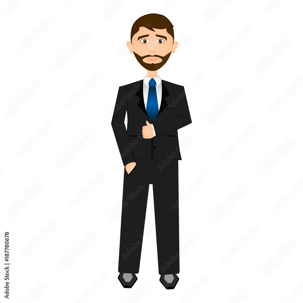 Isolarted businessman illustration Isolarted businessman illustration