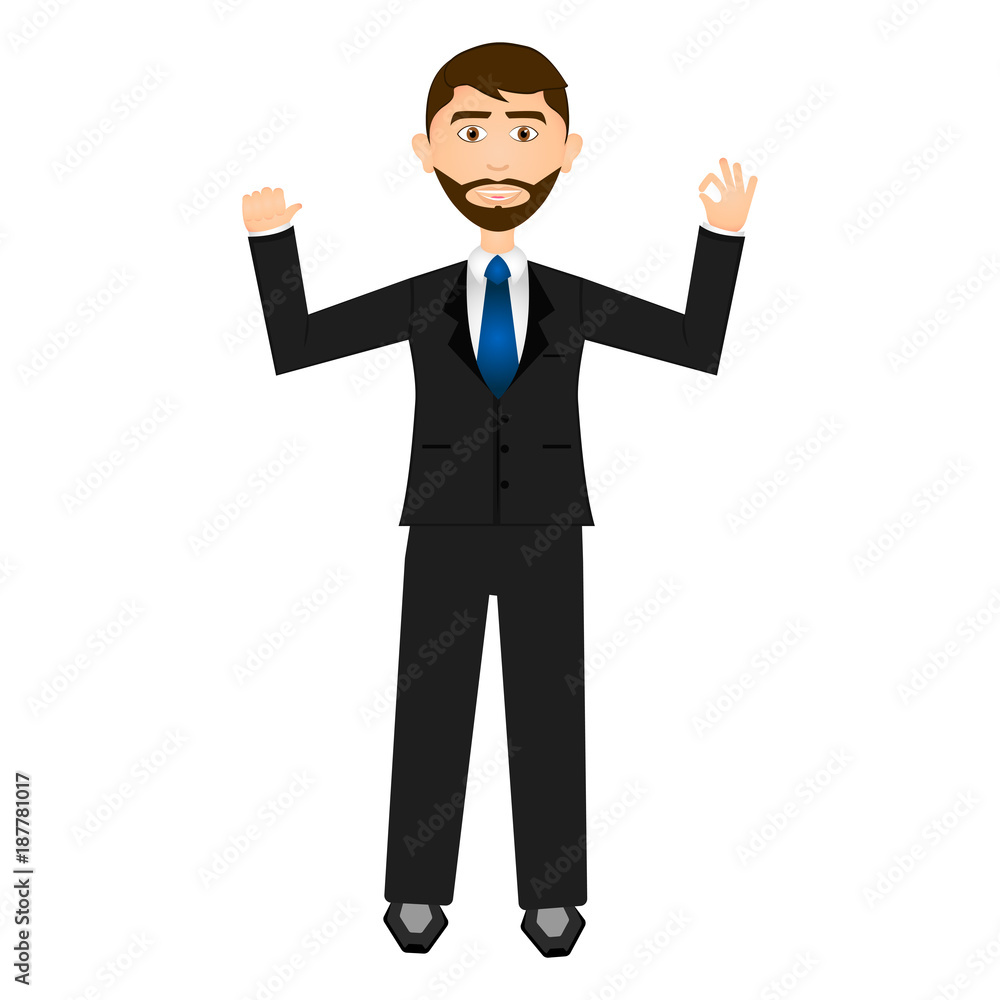 Isolarted businessman illustration Isolarted businessman illustration