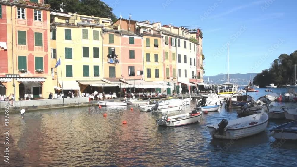 The little harbor of Portofino, Genoa, Italy The little harbor of Portofino, Genoa, Italy