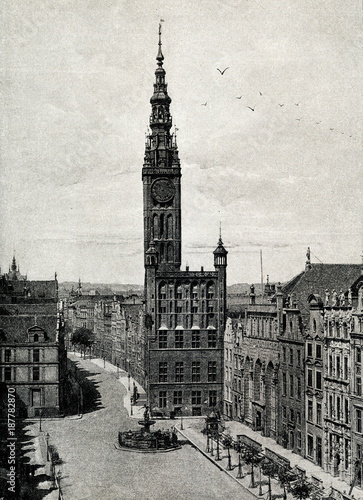 Long Market in Danzig (Gdańsk) ca. 1890 (from Spamers Illustrierte Weltgeschichte, 1894, 5[1], 415)