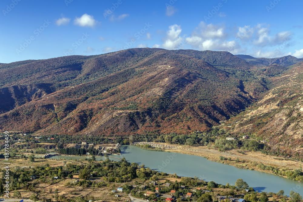 View of Kura river, Georgia