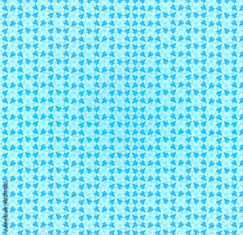 Wallpaper pattern on the basis of floral ornament