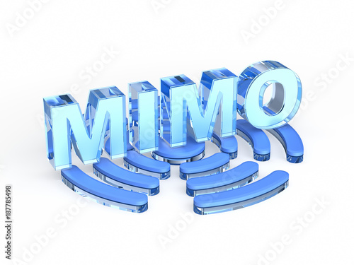 MIMO acronym (multiple-input and multiple-output) photo