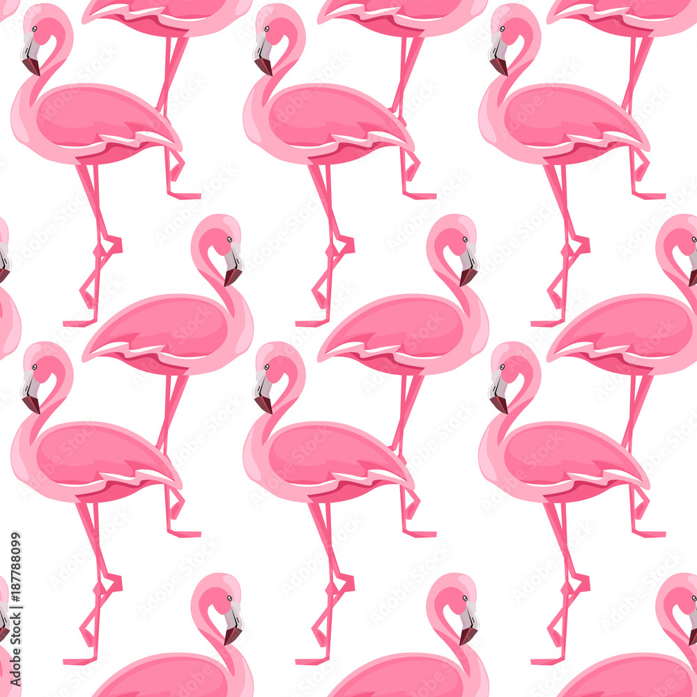 Obraz premium vector tropical seamless